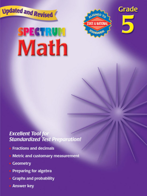 Title details for Spectrum Math, Grade 5 by Thomas Richards - Wait list